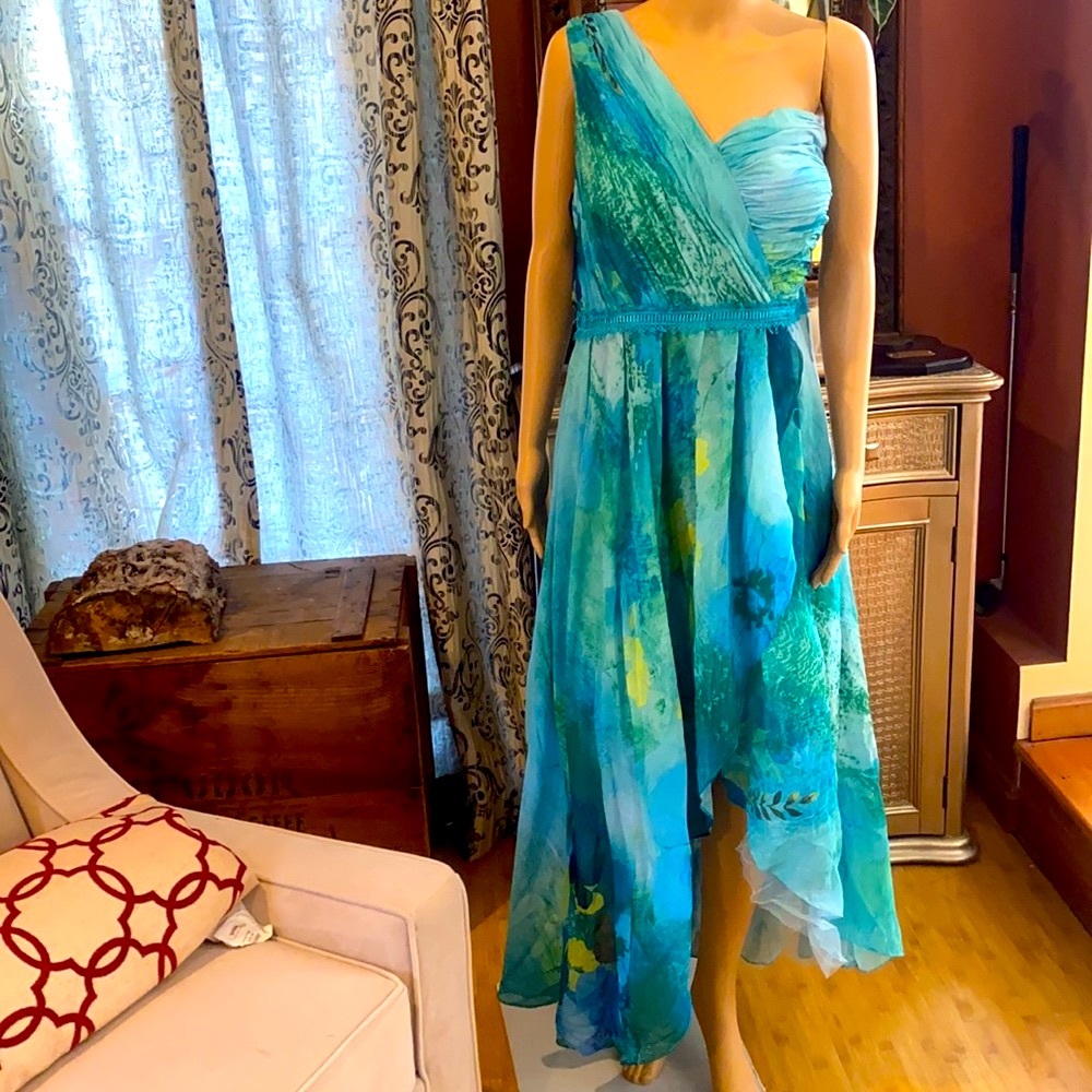 Beautiful dress. High low hem line
